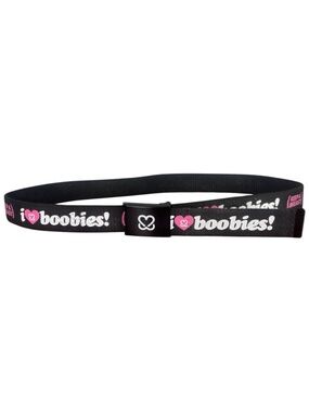I 🩷 Boobies Breast Cancer Awareness Keep A Breast Foundation Belt Sz 42